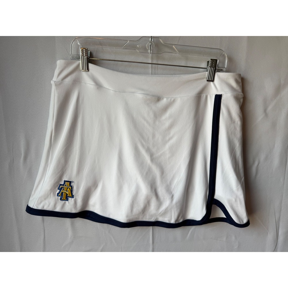 ZooZatz NC A&T Aggies Skort Women XL White NWT Athletic Tennis Golf Cheer Summer
